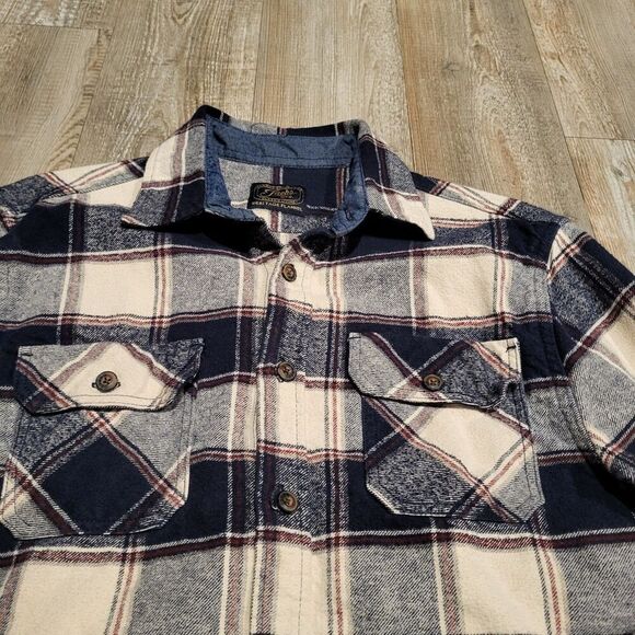 Jach's New York MFG Heritage Flannel Long Sleeve Shirt Men's Size Large - Picture 3 of 9